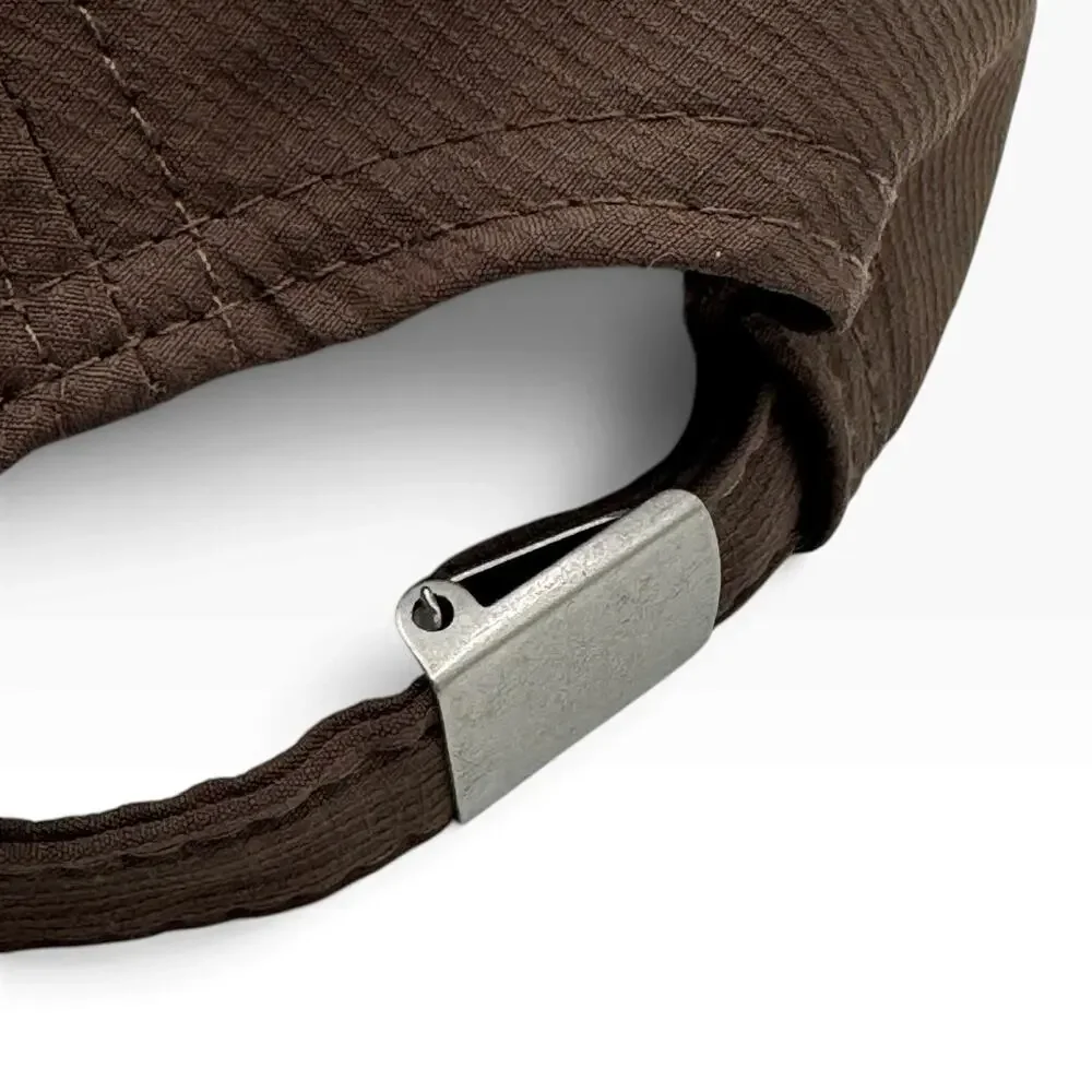 Cresc HZ Crescendo Equestrian Heritage Brown Quilted Strapback Hat Cap